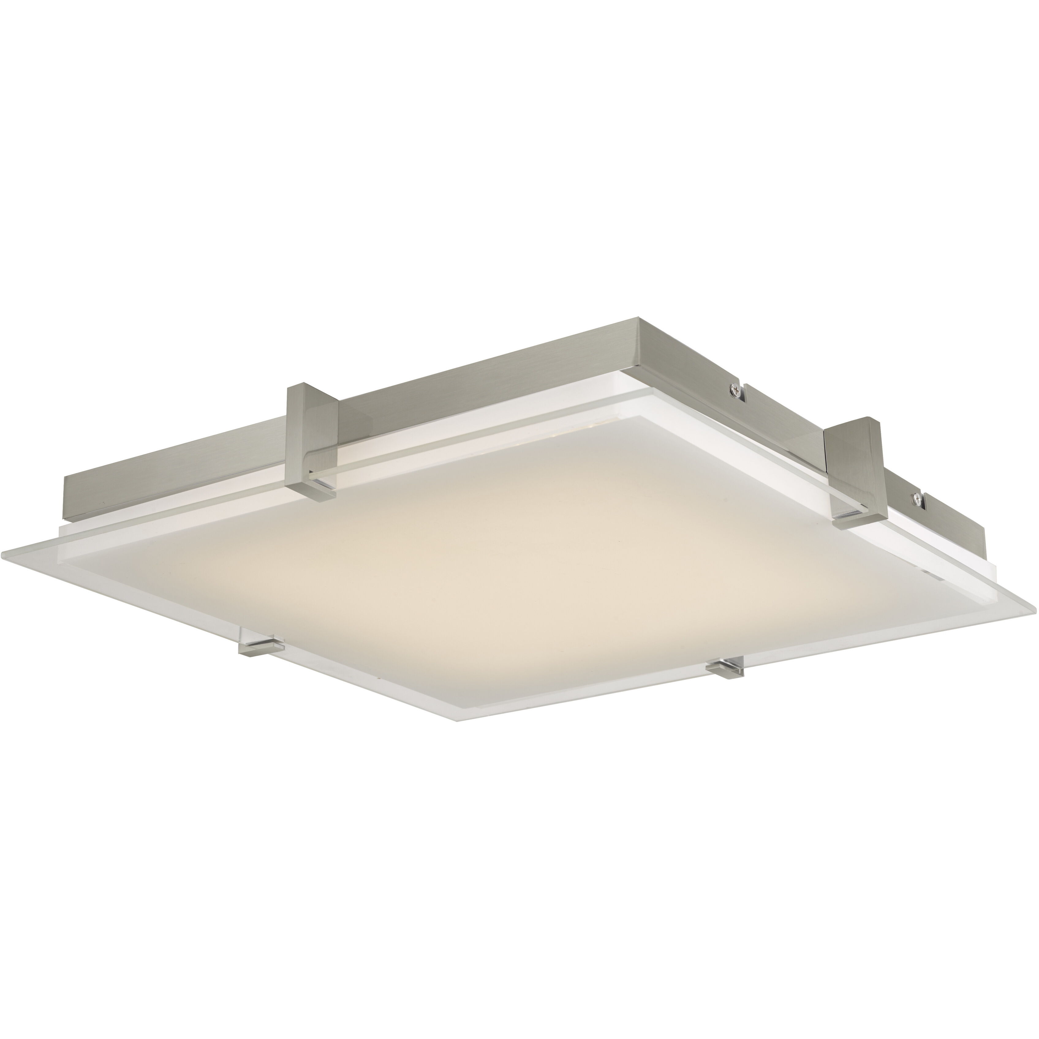 Matrix LED 12.2 inch Brushed Nickel Flush Mount Ceiling Light