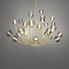 Ballarina LED 36.38 inch Vintage Brass Pendant Ceiling Light