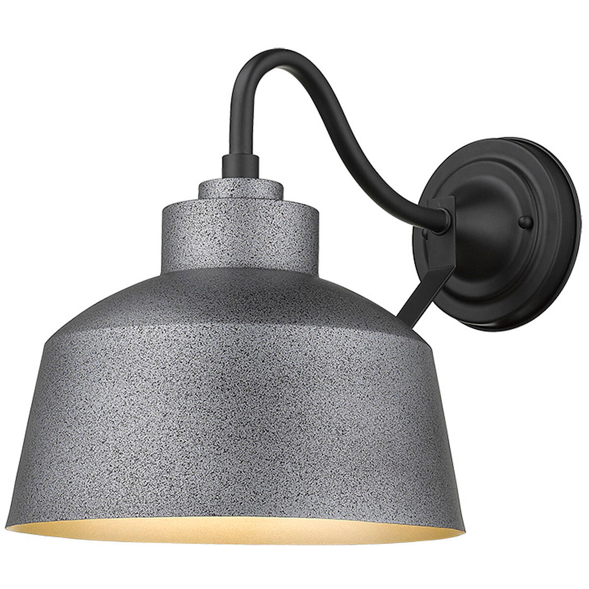 Barnes 1 Light 9 inch Gray Exterior Wall Mount