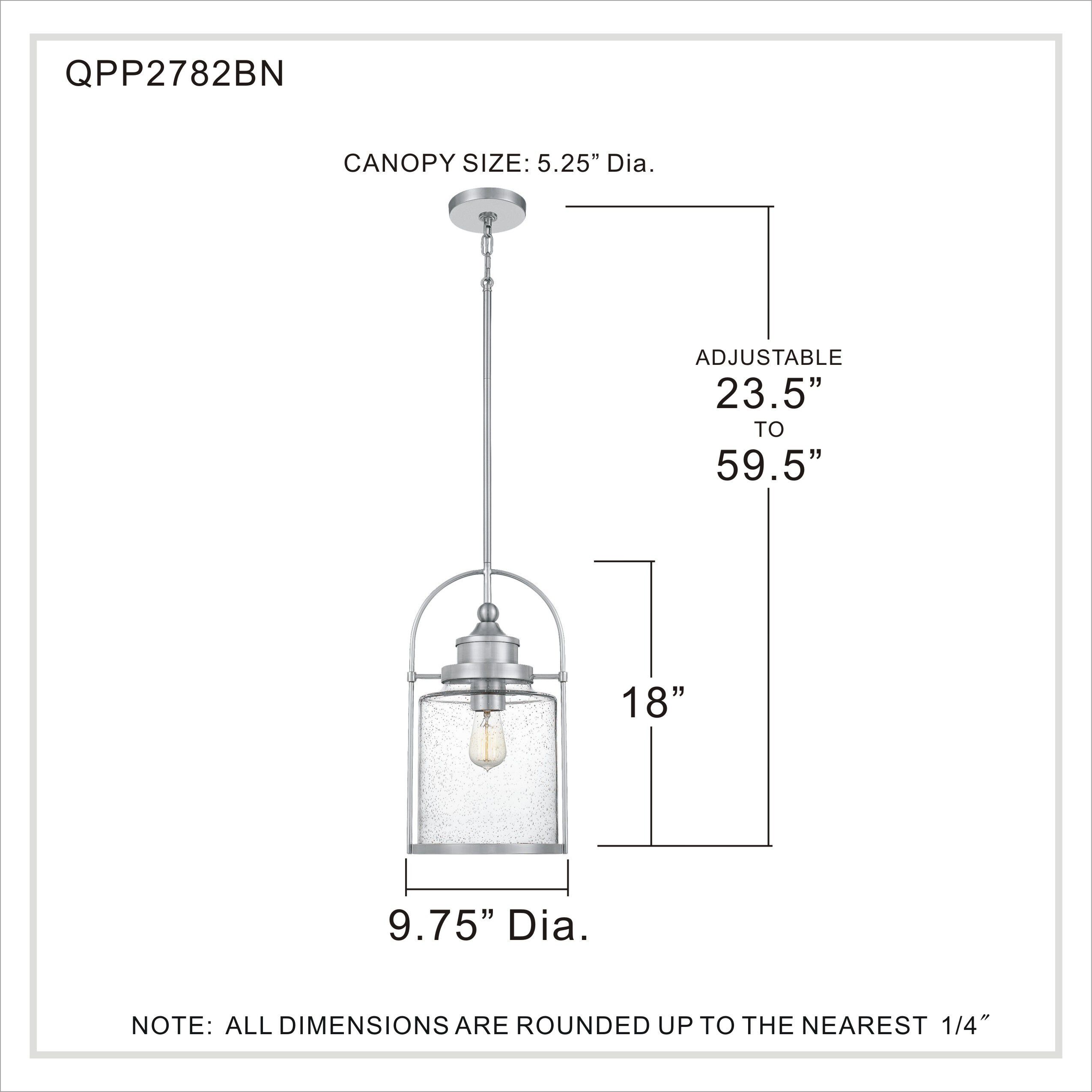 Payson 1 Light 10 inch Brushed Nickel Mini Pendant Ceiling Light