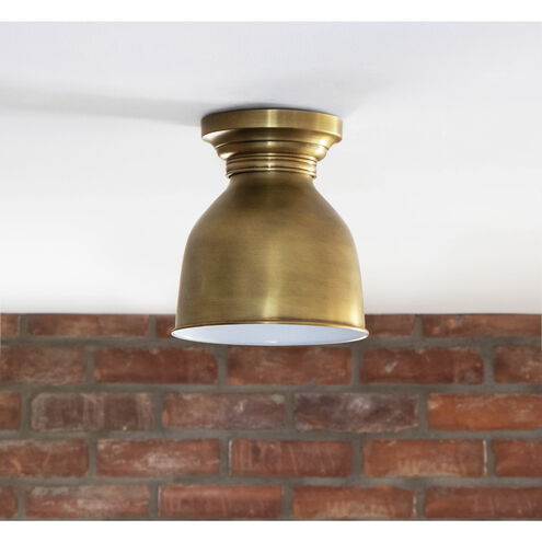 Southern Living Pantry 1 Light 8.5 inch Natural Brass Flush Mount Ceiling Light