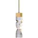 Mamadim 1 Light 5.13 inch Aged Brass Mini Pendant Ceiling Light