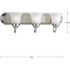Alabaster Glass 3 Light 24 inch Brushed Nickel Bath Vanity Wall Light in Bulbs Not Included, Standard