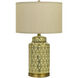 Barletta 25 inch 150 watt Antique Gold Table Lamp Portable Light