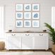Waterside Collection Blue Framed Art