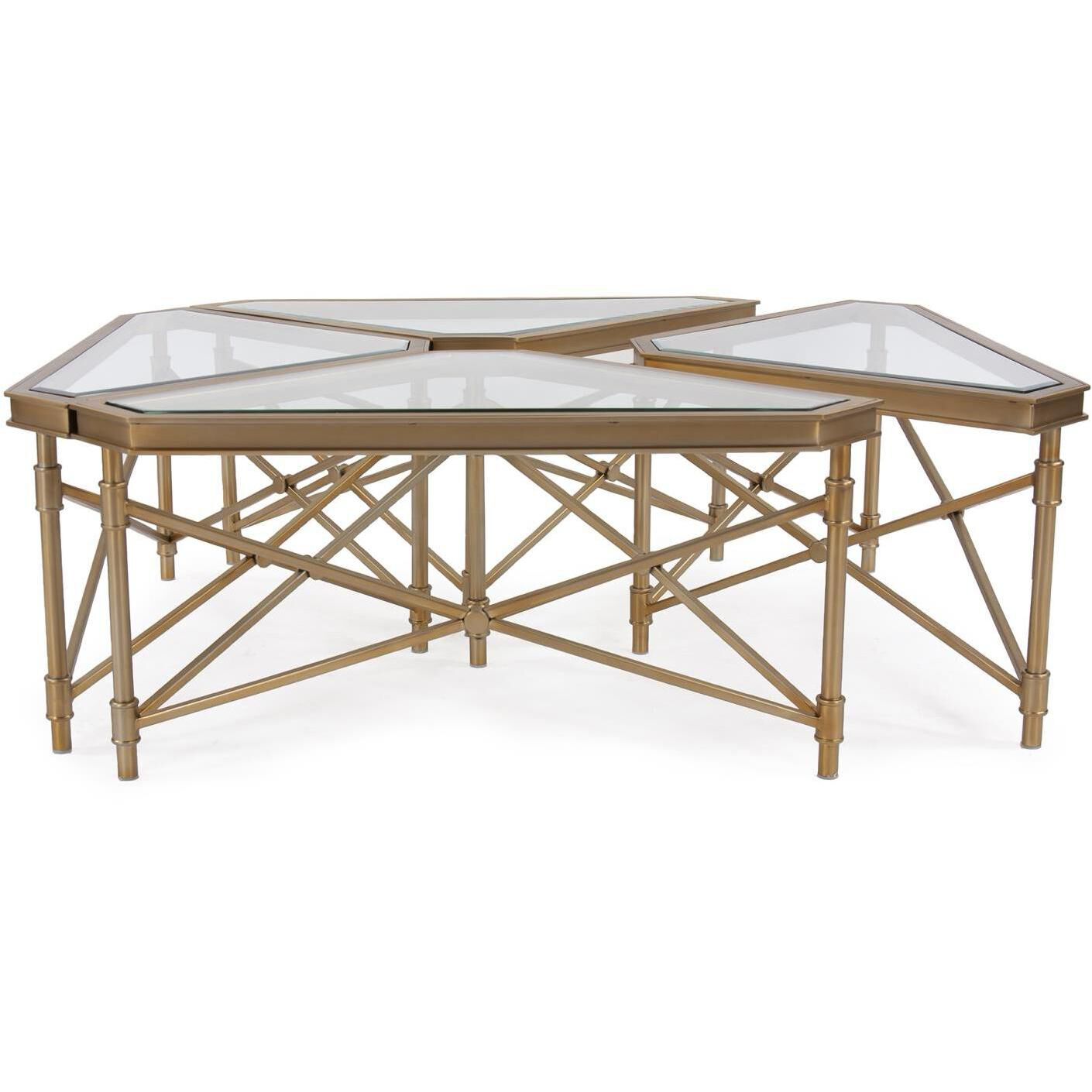 Wertheimer 42 X 16.5 inch Gold Coffee Table