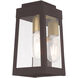 Oslo 1 Light 10 inch Bronze Outdoor Wall Lantern