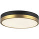 Alora Mood Adelaide LED 11.13 inch Aged Gold and Matte Black Flush Mount Ceiling Light