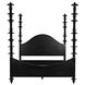 Ferret Hand Rubbed Black Bed, Eastern King