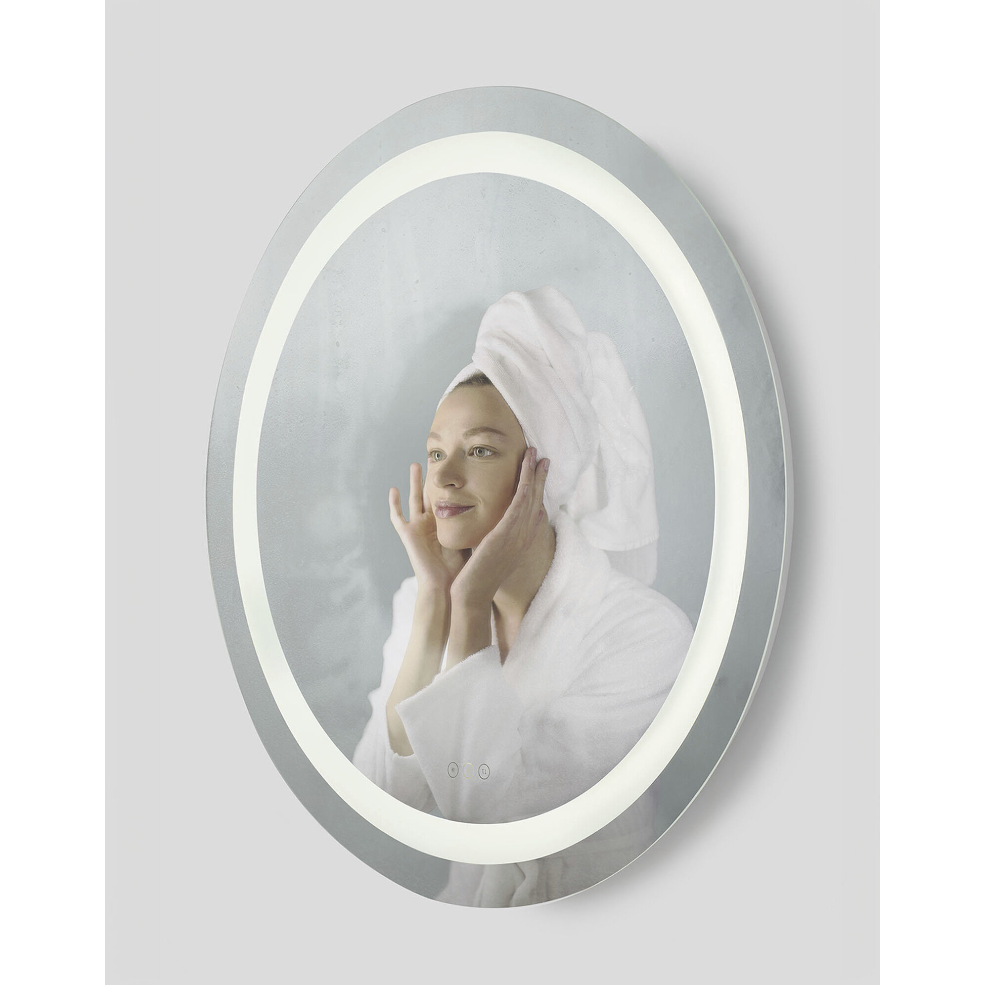 Mera 36 X 36 inch Might Bright White LED Wall Mirror