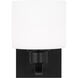 Canfield 1 Light 5.5 inch Midnight Black Wall Bath Fixture Wall Light