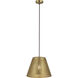 Hargen 1 Light 15 inch Antique Brass Pendant Ceiling Light