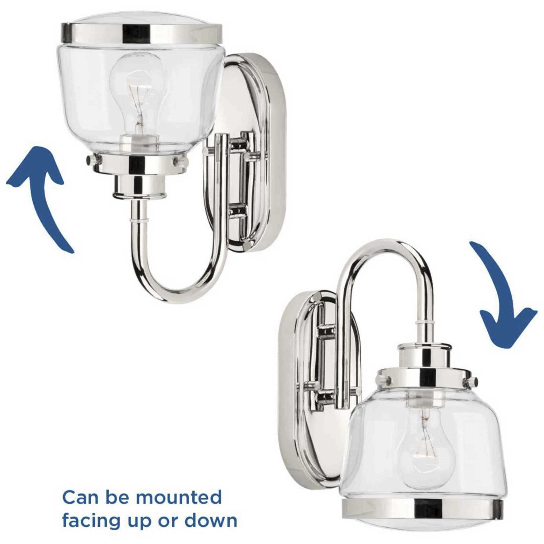 Judson 1 Light 7 inch Polished Nickel Bath Vanity Wall Light