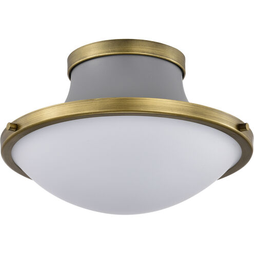 Lafayette 1 Light 14 inch Matte Gray Flush Mount Ceiling Light