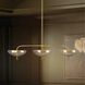 Fiorello 9 Light 54 inch Brushed Gold Linear Chandelier Ceiling Light
