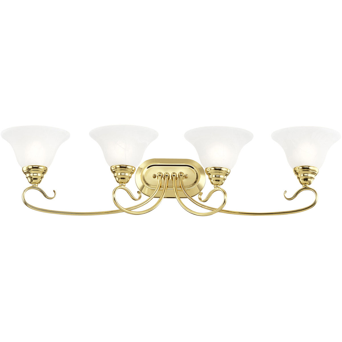 Coronado 4 Light 36 inch Polished Brass Bath Vanity Wall Light