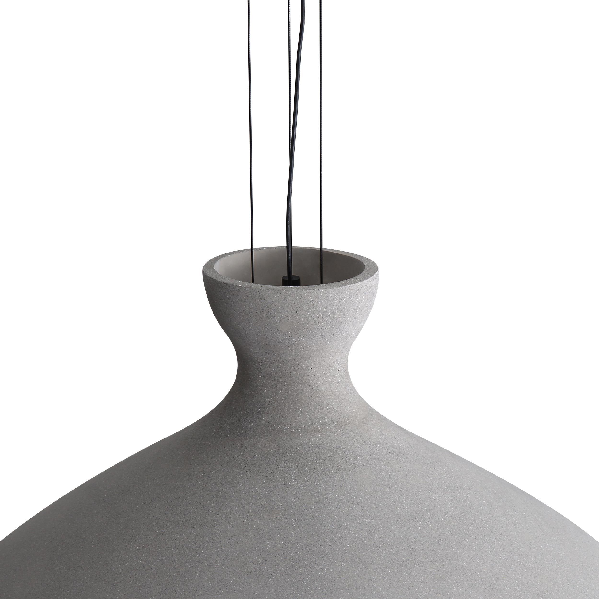 Aethera Pendant Ceiling Light in Grey Cement