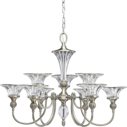 Roxbury 9 Light 32 inch Classic Silver Chandelier Ceiling Light