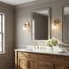C&M by Chapman & Myers Barstow 1 Light 4.5 inch Burnished Brass Bath Vanity Wall Light