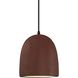 Radiance Collection 1 Light 9 inch Dark Bronze and Real Rust and Black Pendant Ceiling Light