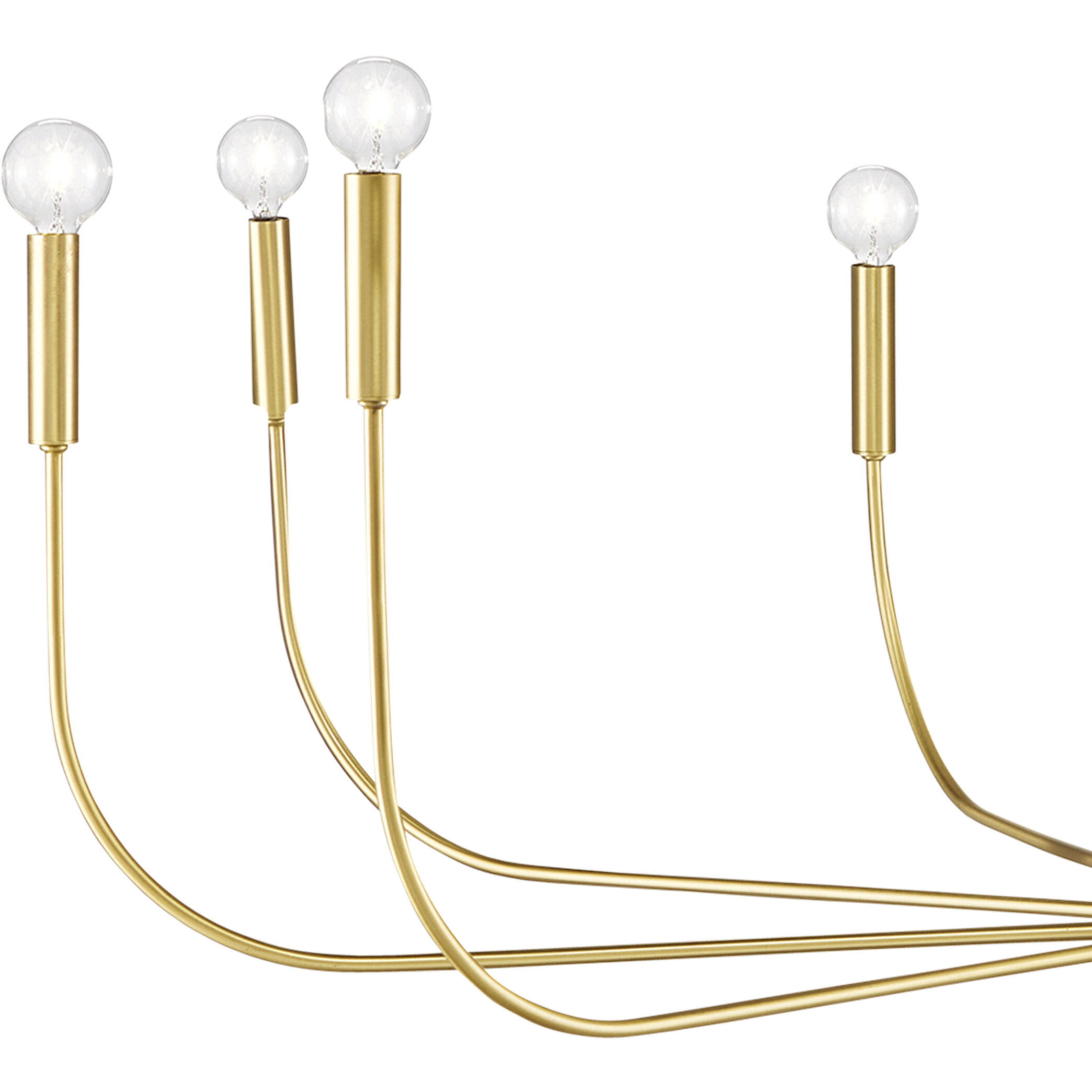 Lepanto 9 Light 48 inch Brushed Brass Chandelier Ceiling Light