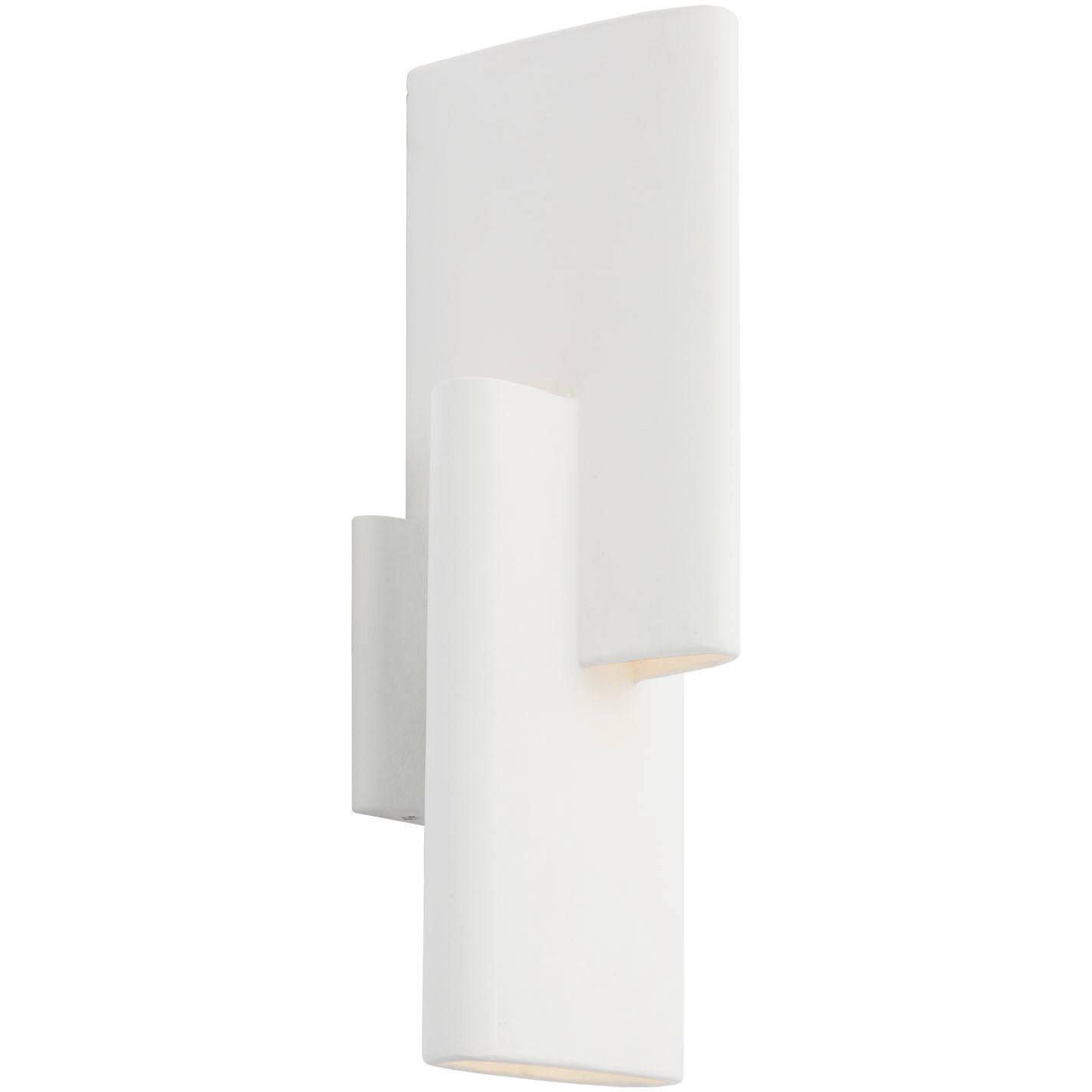 Kelly Wearstler Lotura LED 6 inch Museum White Intersecting Sconce Wall Light
