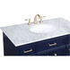 Americana 42 X 22 X 35 inch Blue Vanity Sink Set