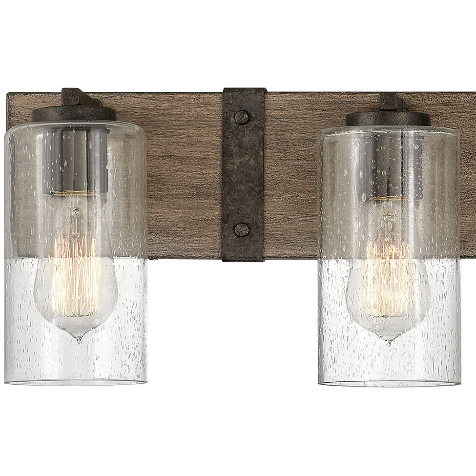 Sawyer 4 Light 30.75 inch Sequoia with Iron Rust Vanity Light Wall Light