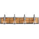 Ella Jane 4 Light 28 inch New Bronze and Honey Wood Bath Vanity Light Wall Light