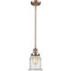 Franklin Restoration Canton 1 Light 6.5 inch Antique Copper Mini Pendant Ceiling Light in Incandescent, Seedy, Franklin Restoration