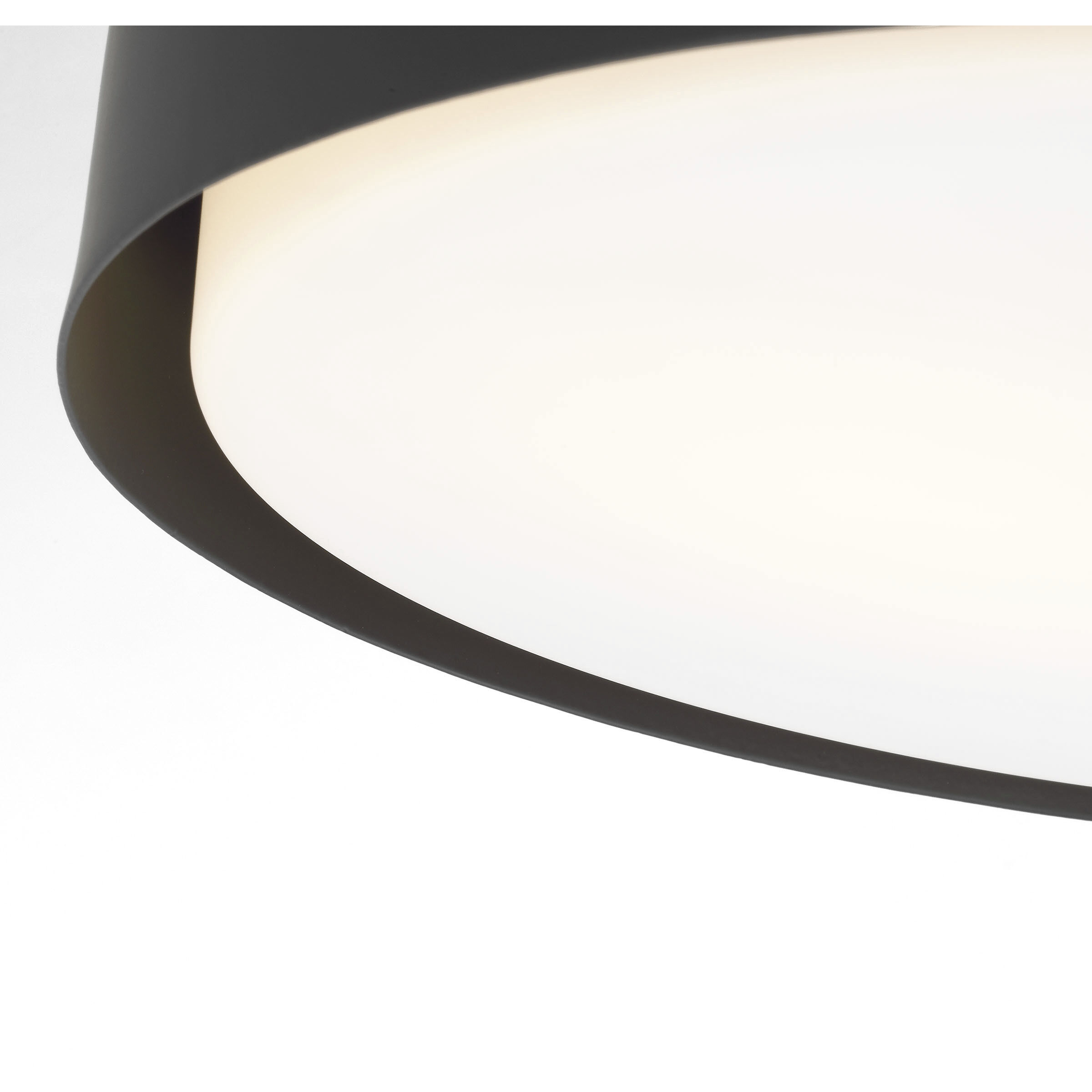 Drew & Jonathan Dartmore 2 Light 15 inch Midnight Black Flush Mount Ceiling Light, Medium