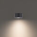 Peek LED 4.88 inch Black Flush Mount Ceiling Light in 4000K, dweLED