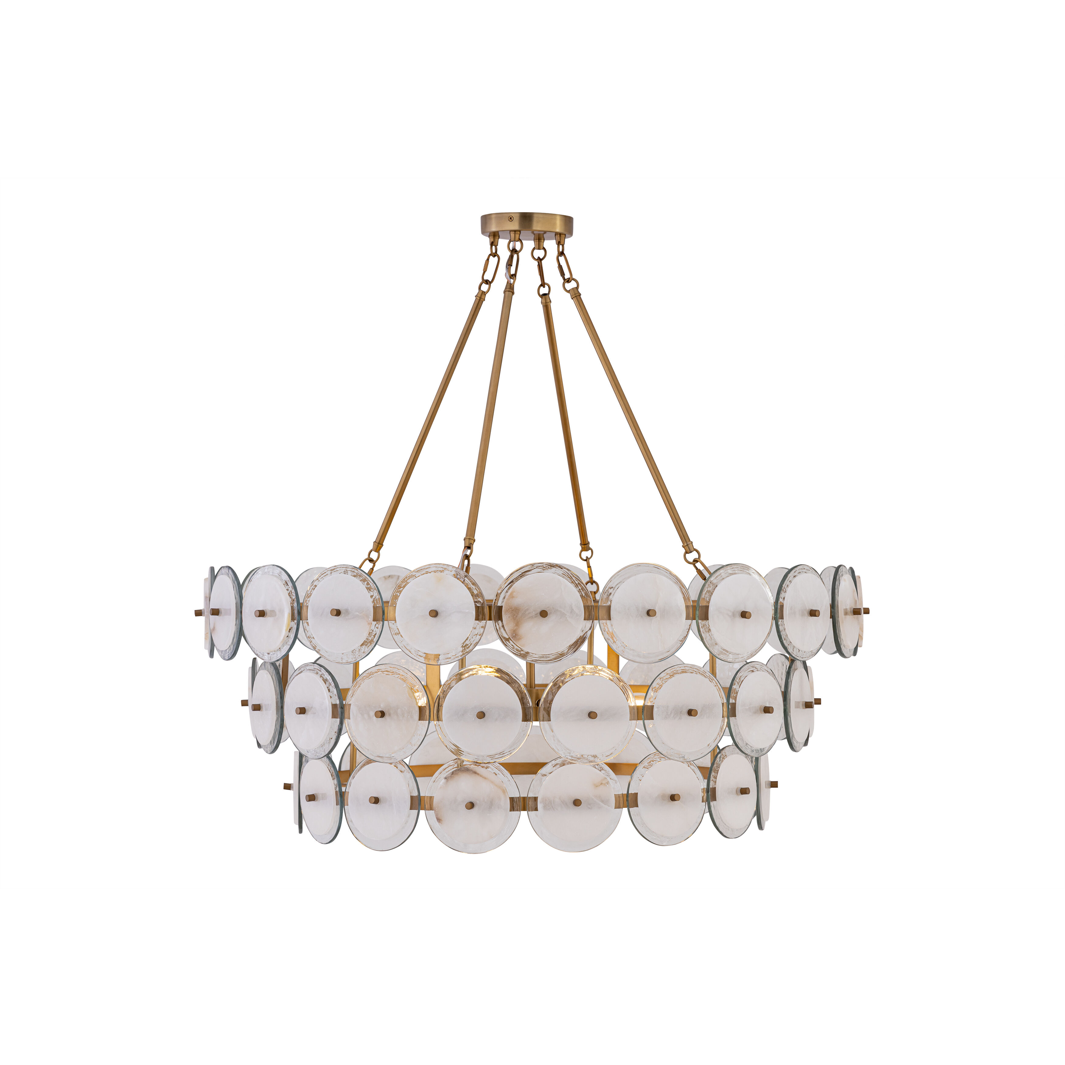 Kintrel 6 Light 36.5 inch Legacy Brass Pendant Ceiling Light