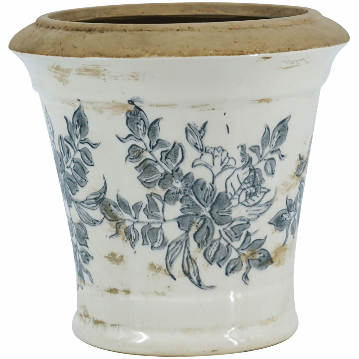 Anita Natural and White Planter