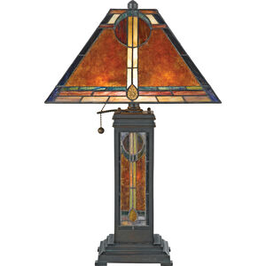 Museum Of New Mexico 23.5 inch 60 watt Valiant Bronze Table Lamp Portable Light, Naturals