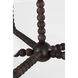C&M by Chapman & Myers Fiona 5 Light 39 inch Aged Iron Chandelier Ceiling Light