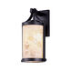 Alabaster Rocks LED 16 inch Matte Black Outdoor Wall Sconce