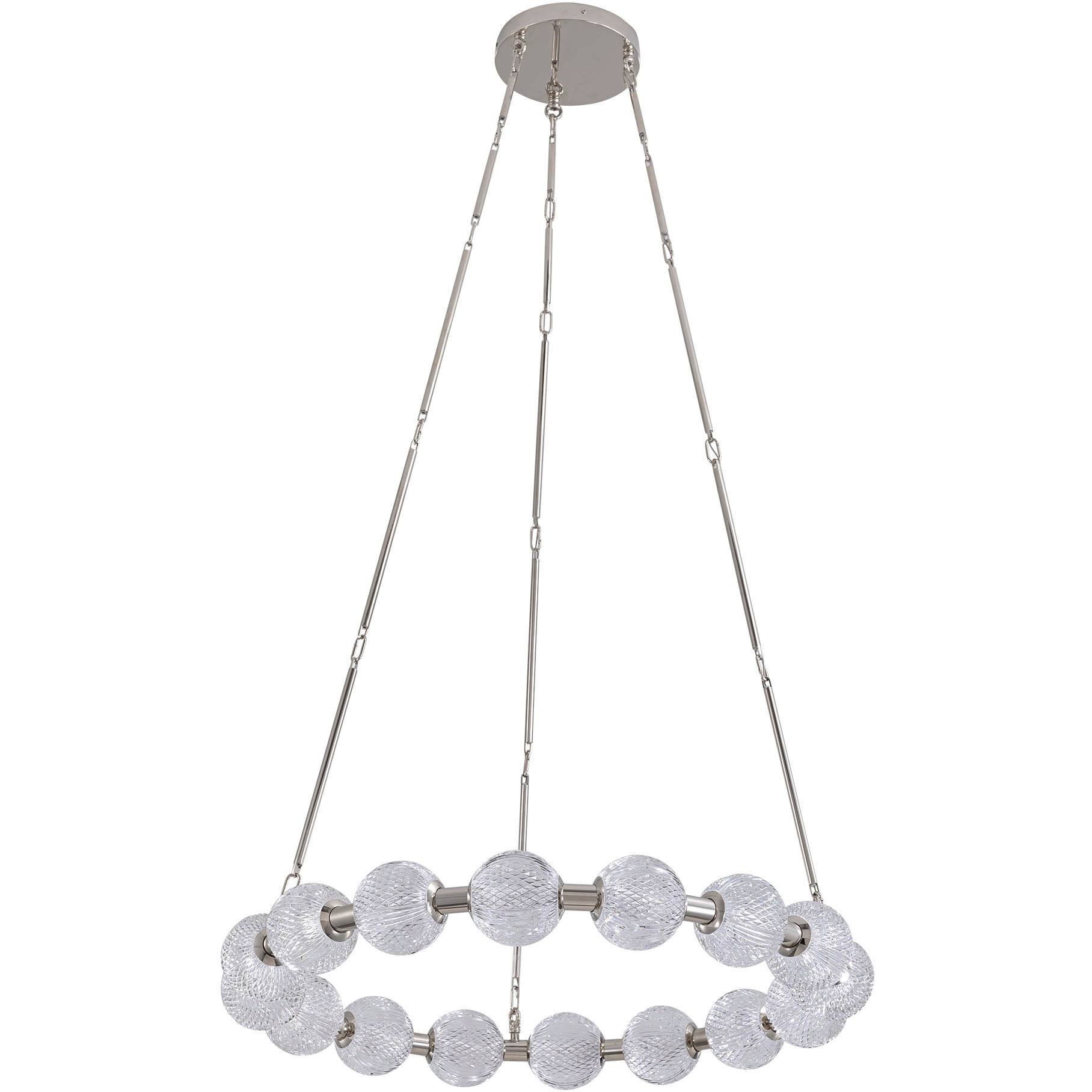 Marni LED 32.38 inch Polished Nickel Chandelier Ceiling Light