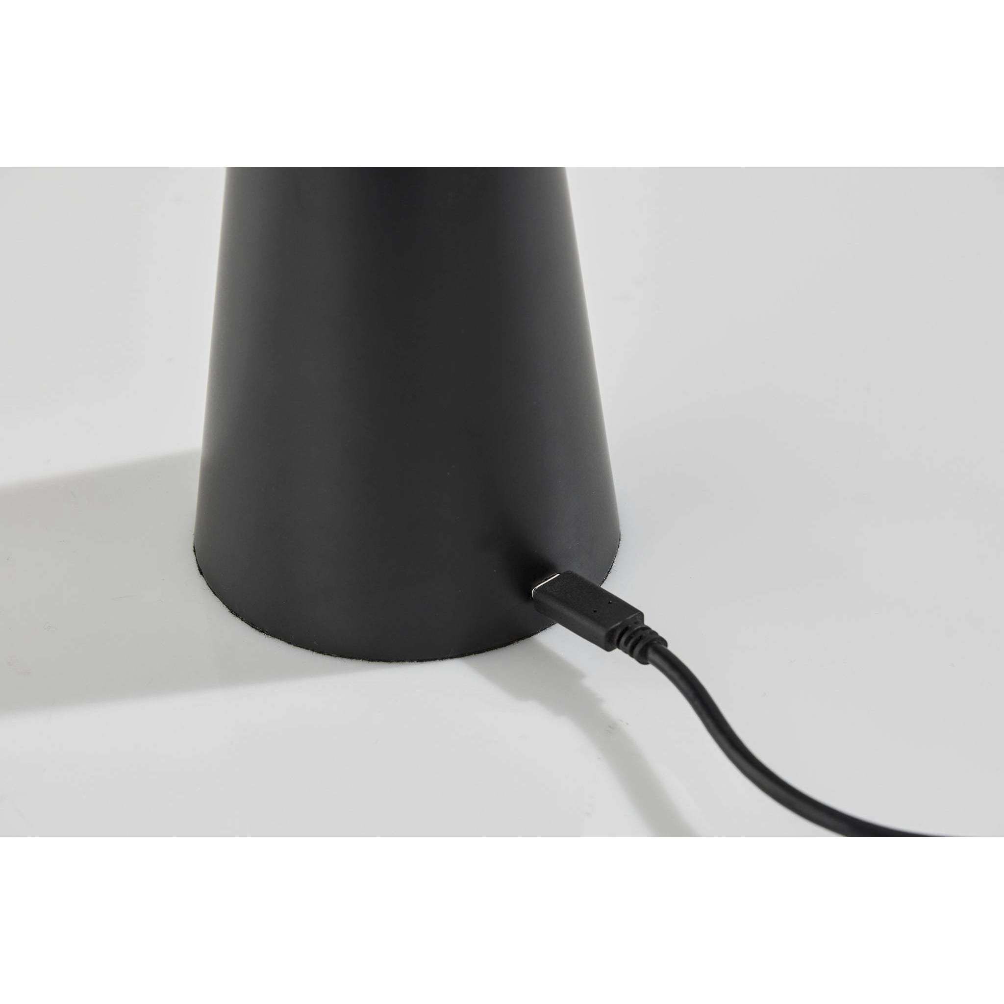 Ozzie 11.25 inch 1.50 watt Black LED Cordless Table Lamp Portable Light