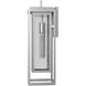 Coastal Elements Republic Outdoor Wall Mount Lantern in Satin Nickel, Non-LED, Estate Series