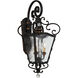 Great Outdoors Brixton Ivey 3 Light 13.25 inch Terraza Village Aged Patina Outdoor Lantern in Terra Villa Aged Patina, The Great Outdoors