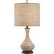 Signature 24 inch 60 watt Natural Gray Table Lamp Portable Light