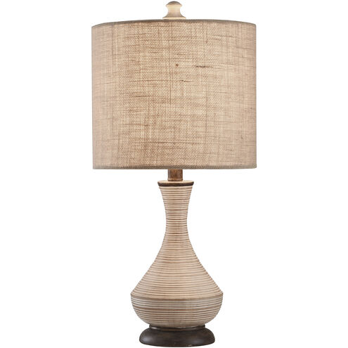 Signature 24 inch 60 watt Natural Gray Table Lamp Portable Light
