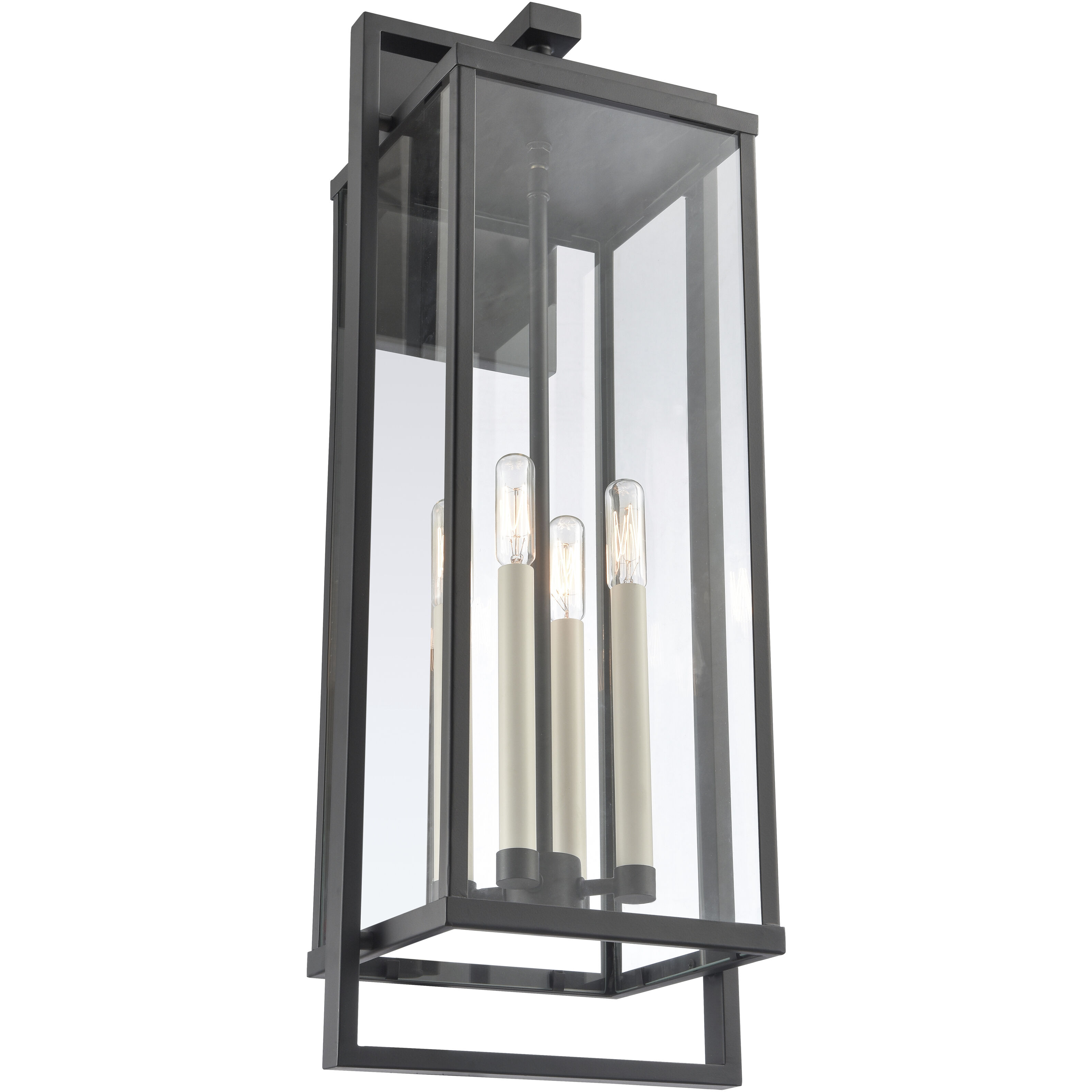 Gladwyn 4 Light 30 inch Matte Black Outdoor Sconce