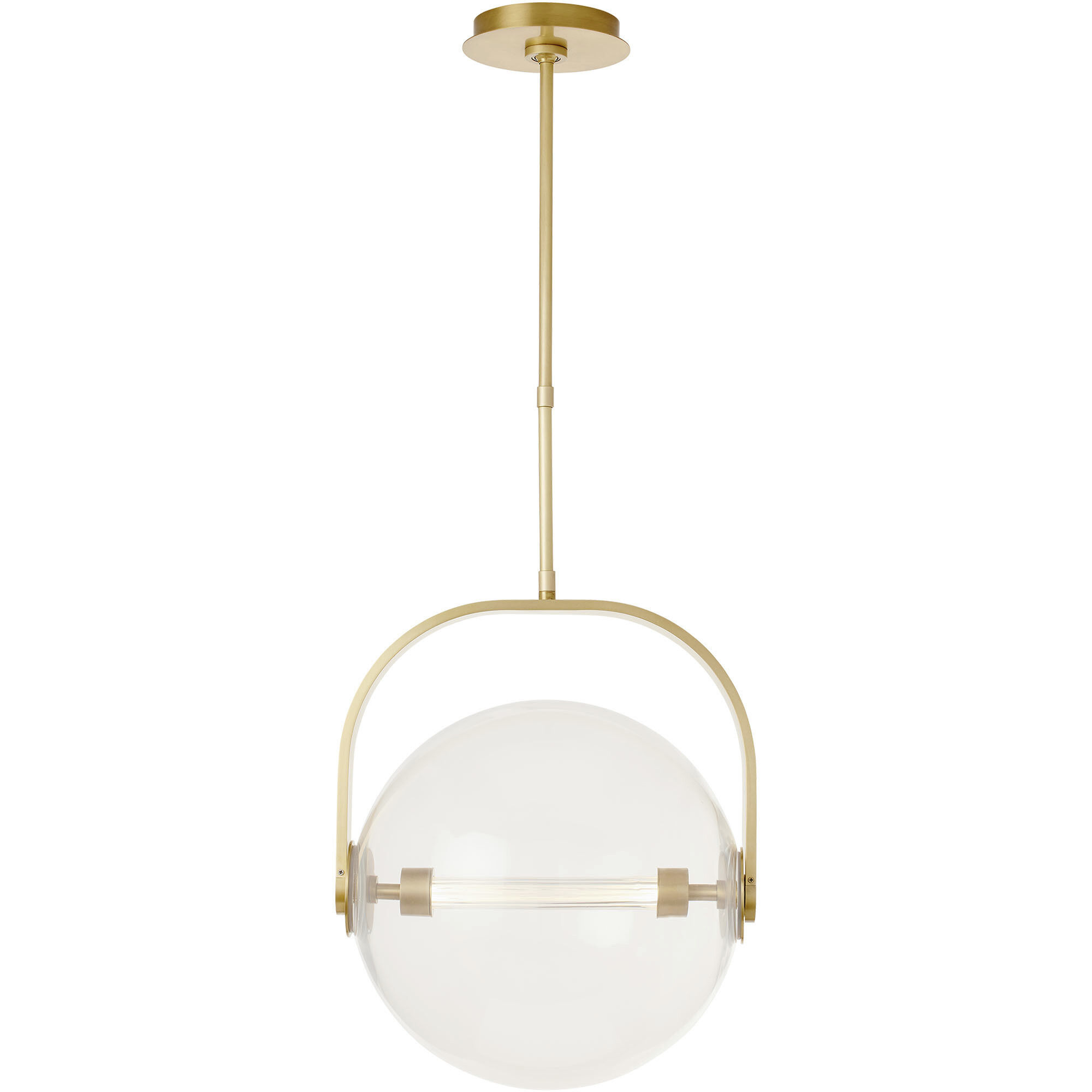 Sean Lavin Fues Line-Voltage Pendant Ceiling Light in Clear Glass
