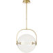 Sean Lavin Fues Line-Voltage Pendant Ceiling Light in Clear Glass