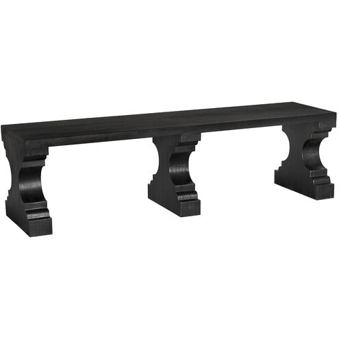 Stern Burnt Black Bench