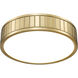 Madison LED 12.5 inch Modern Gold Flush Mount Ceiling Light