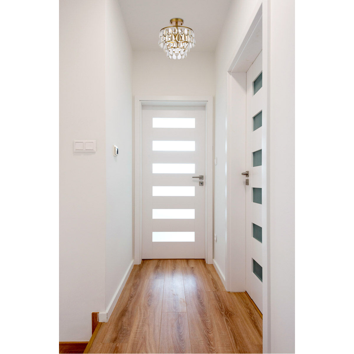 Mila 3 Light 12 inch Brass Flush Mount Ceiling Light