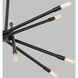 C&M by Chapman & Myers Eastyn 12 Light 29.75 inch Midnight Black Chandelier Ceiling Light